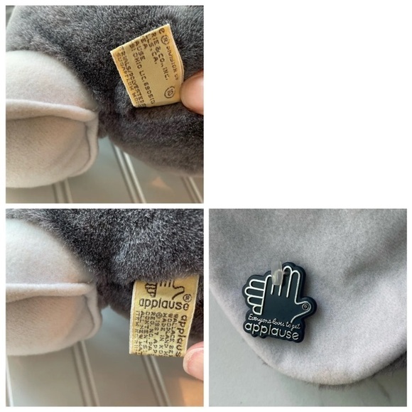 Vintage Applause Plush Stuffed Animal Mouse Sugarplum 1988 Christmas toy - Picture 3 of 9